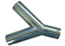 Stainless Steel Coated  Y Bifurcation with Same Opening